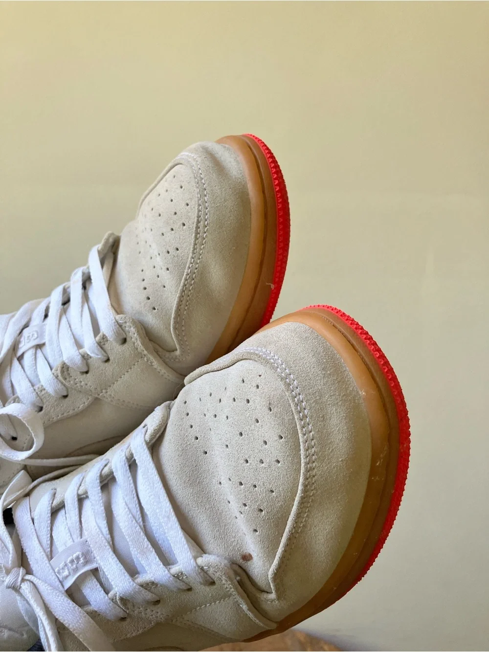 Nike Air Jordan | Jordan 1 Low White Gum Hyper Pink Suede Sneakers Ultra Rare